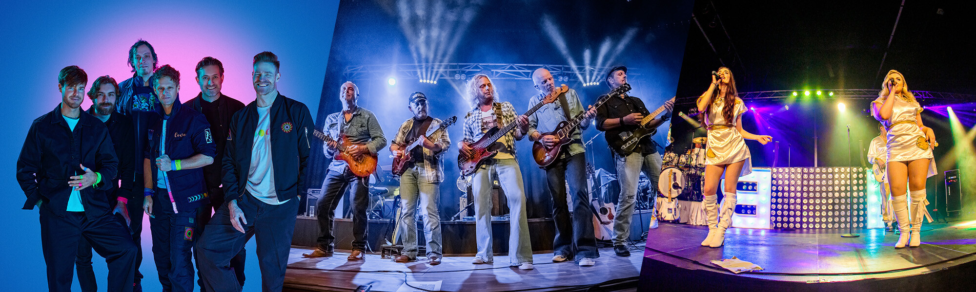 Yellow - A Tribute to Coldplay, The Queens of ABBA Tribute en The Eagles Legacy